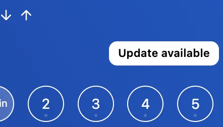 Update available indicator