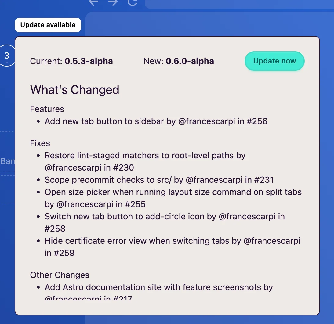 Release notes