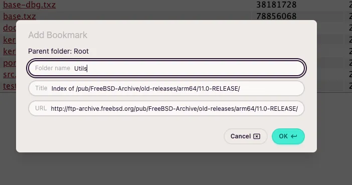 Create folder and save
