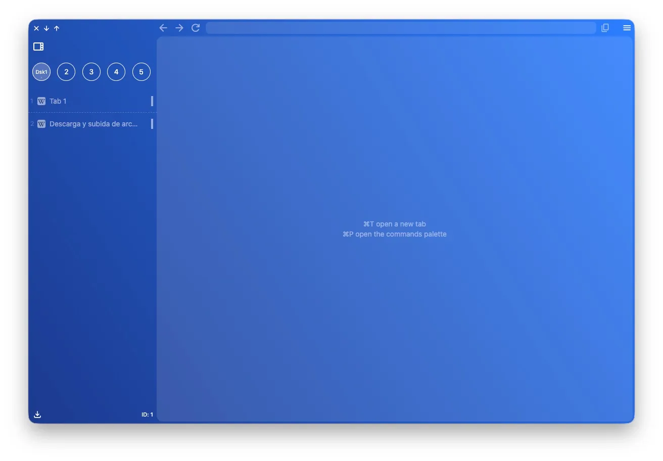 Blue theme