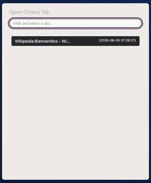 Reopen a web