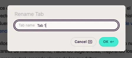 Rename dialog